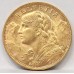 SWITZERLAND 1927 B . TWENTY 20 FRANCS . GOLD COIN